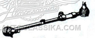 Tie rod steering with end and adjusting tube right-hand assy