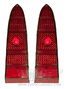 Lens tail lamp and stop lamp with reflector, assy