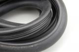 Windshield weatherstrip rubber for chrome moldings