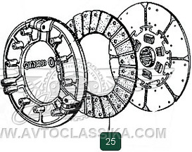 Ring frictional a clutch plate