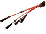 Wires from the distributor with damping resistance (set)