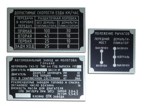 Plates of motor compartment