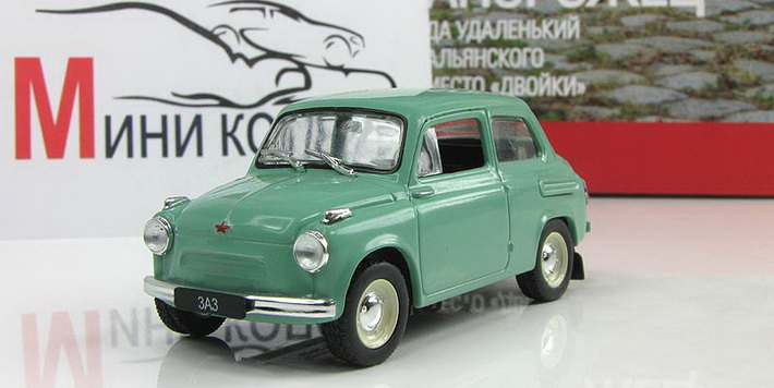 Large-scale toy ZAZ-965 in 1:43 scale from the magazine “Autolegends of the USSR” №131