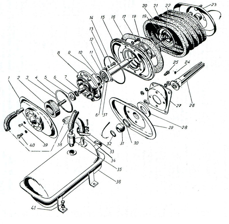 Bremsverstärker (Vakuumbremsverstärker), komplett 13-3510210 zum auto  GAZ-13