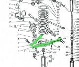 Arms lower front suspension (set)