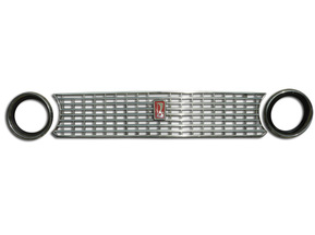 The radiator grille with the headlights rims (set)