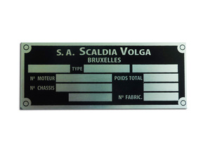 Табличка моторного отсека Scaldia