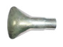 Peak (visor) of an outlet pipe of the muffler