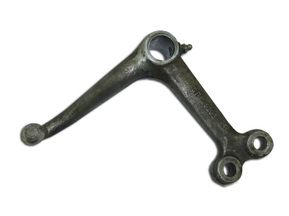 The cranked lever of pull-rod of a steering 